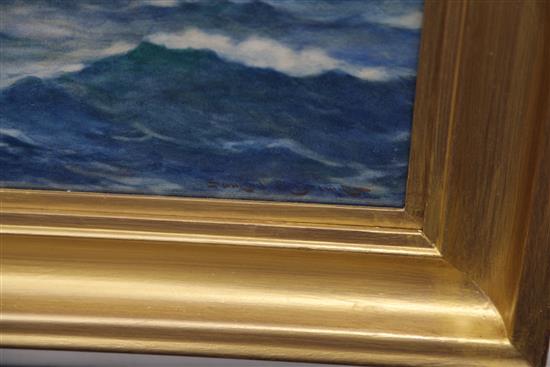 Samuel John Milton Brown (1873-1965) Clipper at sea, 19.5 x 15in.